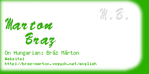 marton braz business card